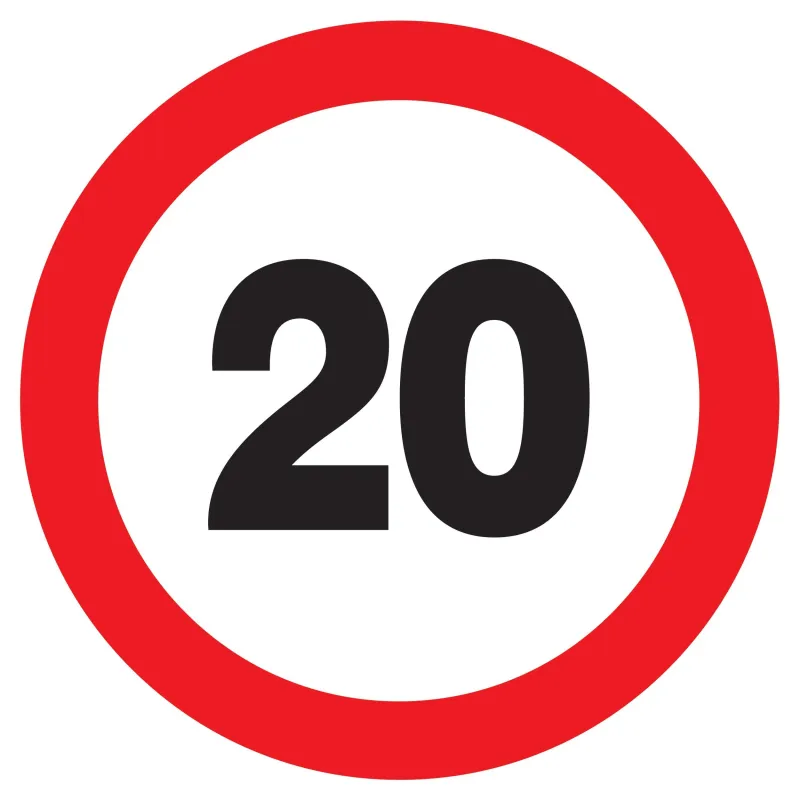 Panneau INTERDIT DE ROULER A +20 KM/H Taliaplast 623256 | 623256 Panneau INTERDIT DE ROULER A +20 KM/H Taliaplast 623256 | 623256