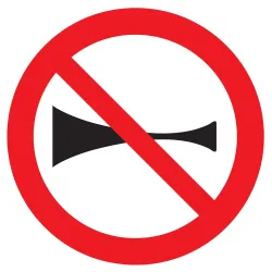 Panneau KLAXON INTERDIT NORMASIGN D.80 Taliaplast 624267 | 624267