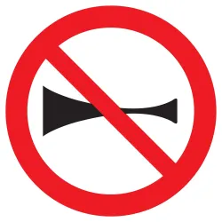 Panneau KLAXON INTERDIT NORMASIGN D.30 Taliaplast 622267 | 622267