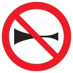 Panneau KLAXON INTERDIT NORMASIGN D.42 Taliaplast 623267 | 623267