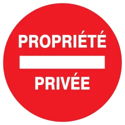 Panneau PROPRIETE PRIVEE NORMASIGN D.3 Taliaplast 622220 | 622220