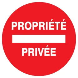 Panneau PROPRIETE PRIVEE NORMASIGN D.4 Taliaplast 623221 | 623221