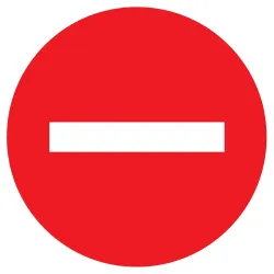 Panneau SENS INTERDIT NORMASIGN D.180 Taliaplast 627210 | 627210