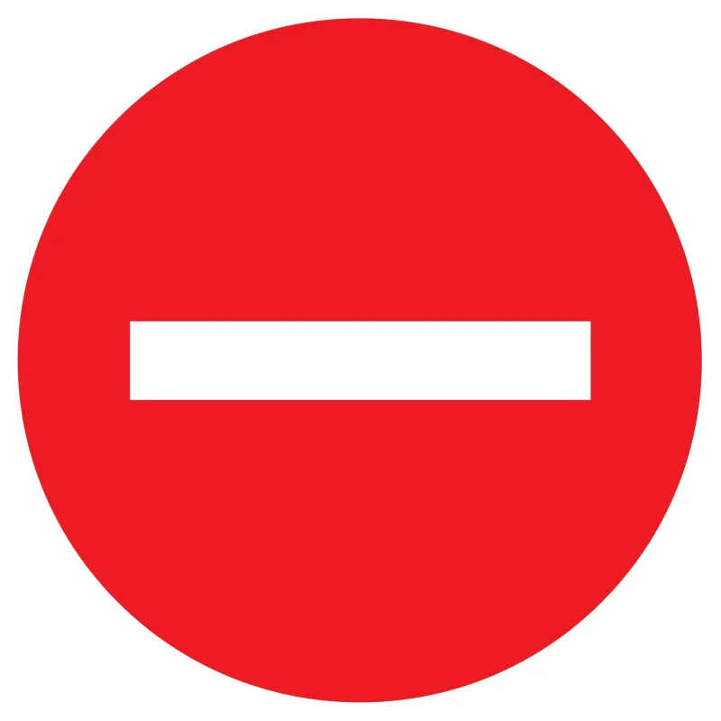 Panneau SENS INTERDIT NORMASIGN D.180 Taliaplast 627210 | 627210