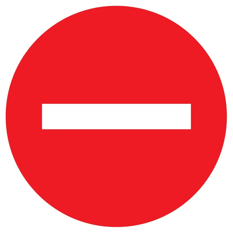 Panneau SENS INTERDIT NORMASIGN D.300 Taliaplast 622210 | 622210