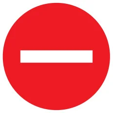 Panneau SENS INTERDIT NORMASIGN D.420 Taliaplast 623207 | 623207