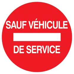 Panneau SENS INTERDIT SAUF VEH.SERVICE Taliaplast 622264 | 622264