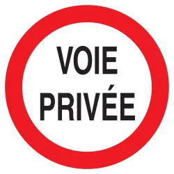 Panneau VOIE PRIVEE CIRCULAT.INTERDITE Taliaplast 622265 | 622265