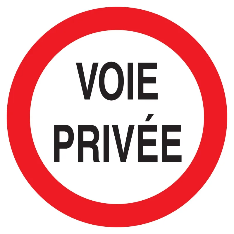 Panneau VOIE PRIVEE CIRCULAT.INTERDITE Taliaplast 622265 | 622265