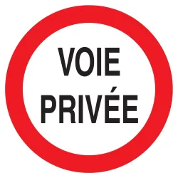 Panneau VOIE PRIVEE CIRCULAT.INTERDITE Taliaplast 623265 | 623265