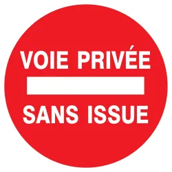 Panneau VOIE PRIVEE SS ISSUE D.300 NOR Taliaplast 622221 | 622221