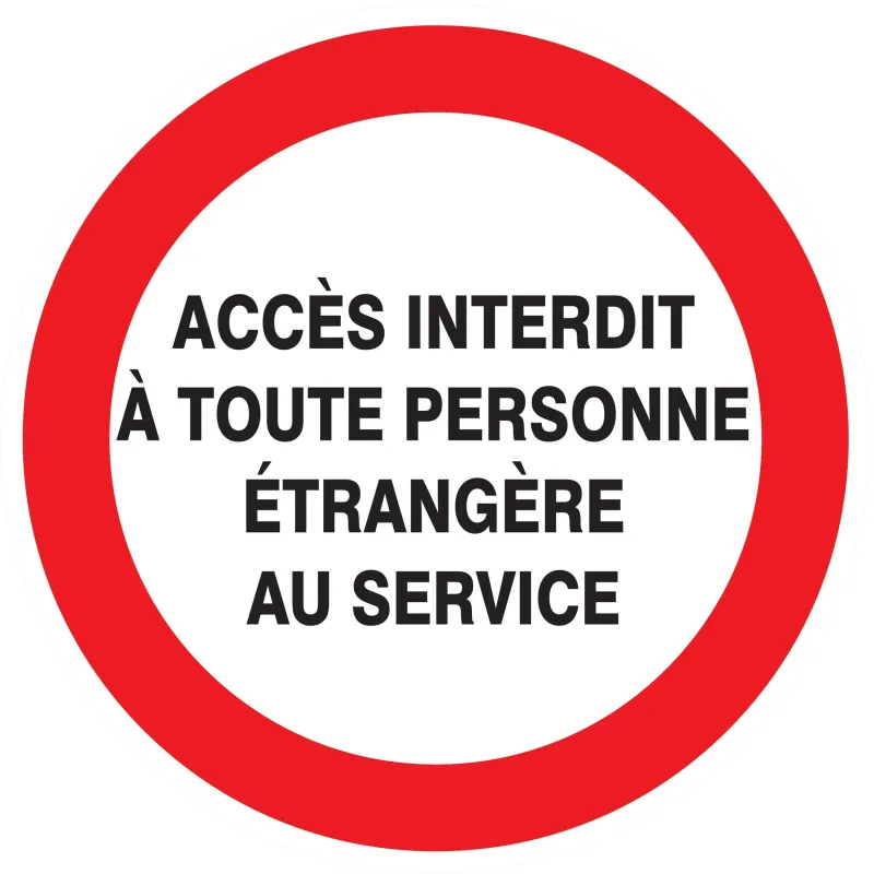 Panneau ACCES INTERDIT TOUTE PERSONNE Taliaplast 624238 | 624238 Panneau ACCES INTERDIT TOUTE PERSONNE Taliaplast 624238 | 624238