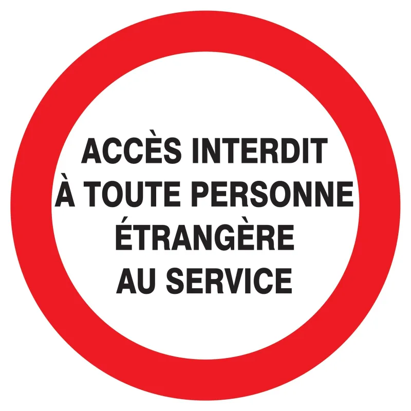 Panneau ACCES INTERDIT TOUTE PERSONNE Taliaplast 627239 | 627239 Panneau ACCES INTERDIT TOUTE PERSONNE Taliaplast 627239 | 627239