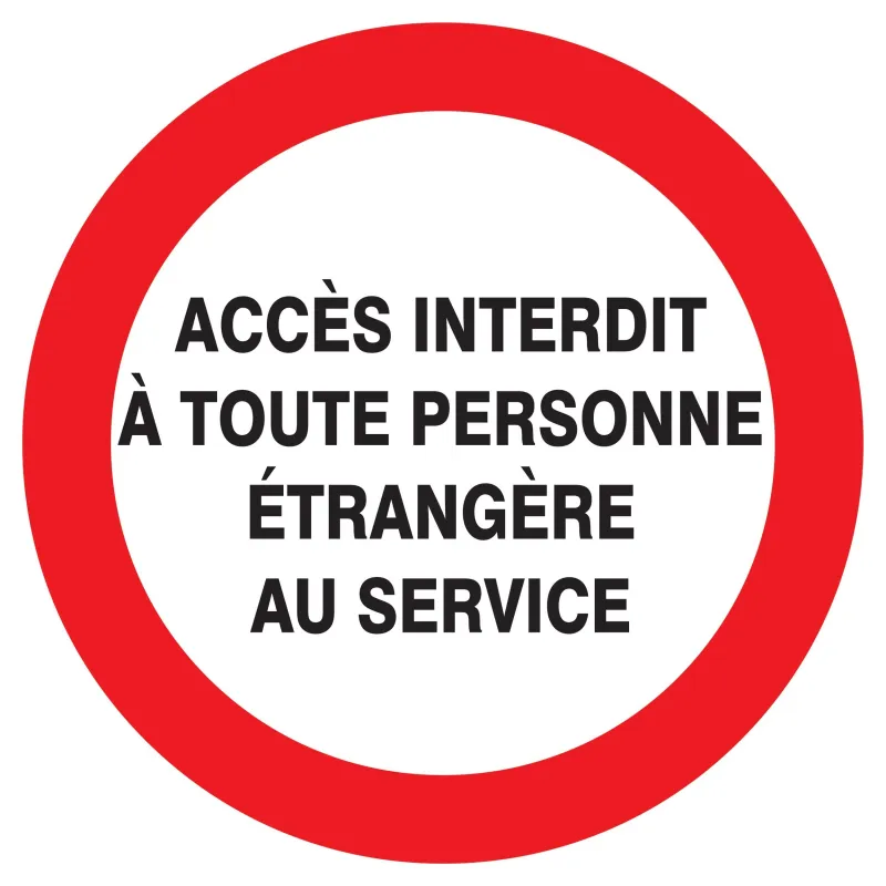 Panneau ACCES INTERDIT TOUTE PERSONNE Taliaplast 622234 | 622234 Panneau ACCES INTERDIT TOUTE PERSONNE Taliaplast 622234 | 622234