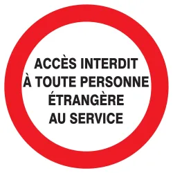 Panneau ACCES INTERDIT TOUTE PERSONNE Taliaplast 623235 | 623235