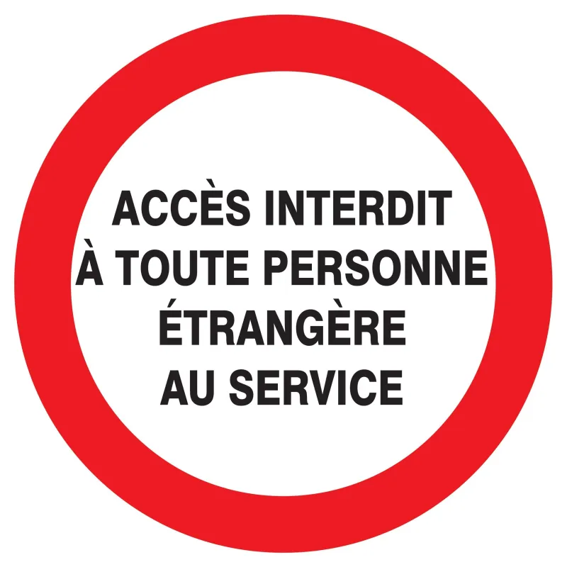 Panneau ACCES INTERDIT TOUTE PERSONNE Taliaplast 623235 | 623235 Panneau ACCES INTERDIT TOUTE PERSONNE Taliaplast 623235 | 623235