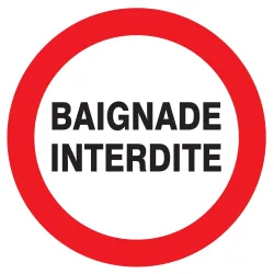 Panneau BAIGNADE INTERDITE NORMASIGN D Taliaplast 624240 | 624240