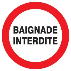 Panneau BAIGNADE INTERDITE NORMASIGN D Taliaplast 627241 | 627241