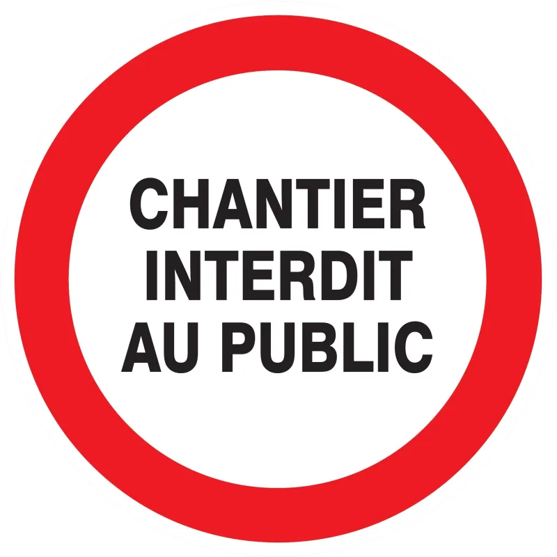 Panneau CHANTIER INTERDIT AU PUBLIC NO Taliaplast 627217 | 627217 Panneau CHANTIER INTERDIT AU PUBLIC NO Taliaplast 627217 | 627217