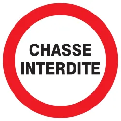 Panneau CHASSE INTERDITE NORMASIGN D.1 Taliaplast 627206 | 627206