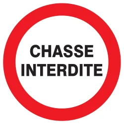 Panneau CHASSE INTERDITE NORMASIGN D.4 Taliaplast 623203 | 623203