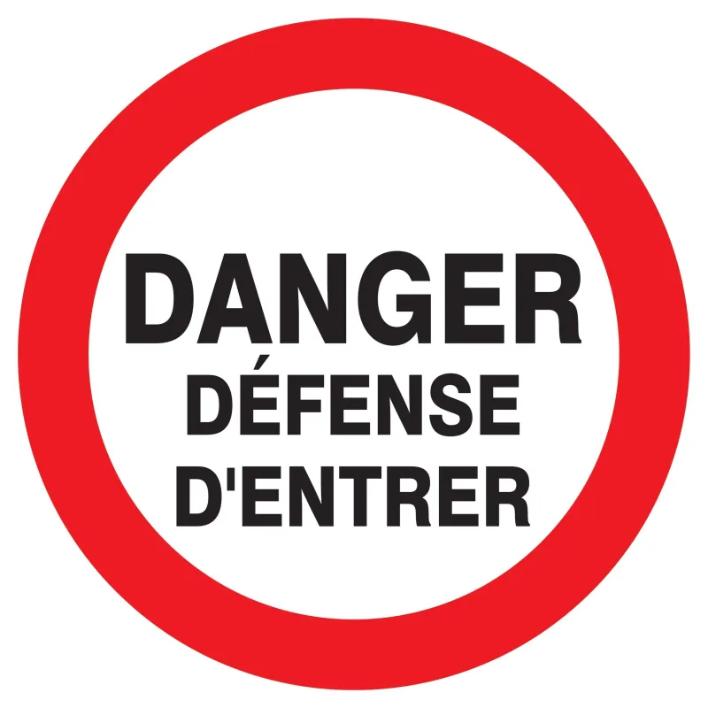 Panneau DANGER DEFENSE D'ENTRER NORMAS Taliaplast 622216 | 622216 Panneau DANGER DEFENSE D'ENTRER NORMAS Taliaplast 622216 | 622216