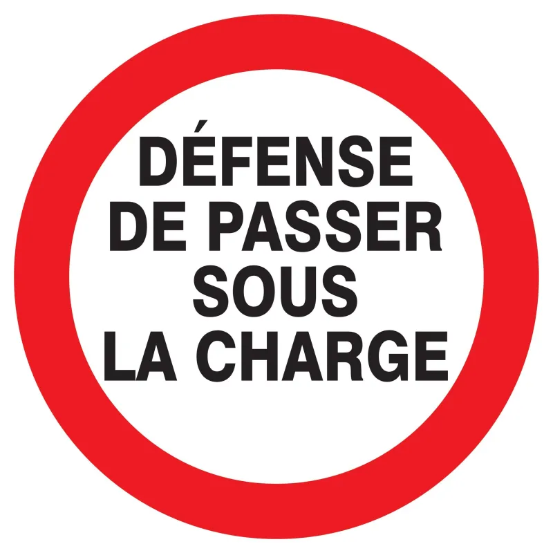 Panneau DEFENSE DE PASSER SOUS CHARGE Taliaplast 622239 | 622239 Panneau DEFENSE DE PASSER SOUS CHARGE Taliaplast 622239 | 622239