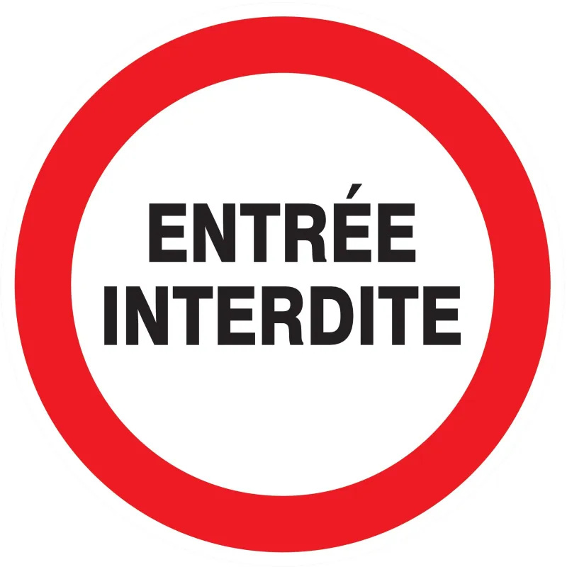 Panneau ENTREE INTERDITE NORMASIGN D.8 Taliaplast 624244 | 624244 Panneau ENTREE INTERDITE NORMASIGN D.8 Taliaplast 624244 | 624244