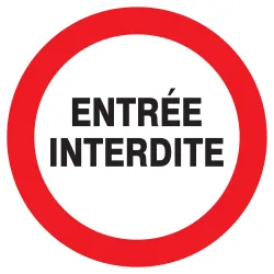 Panneau ENTREE INTERDITE NORMASIGN D.3 Taliaplast 622242 | 622242
