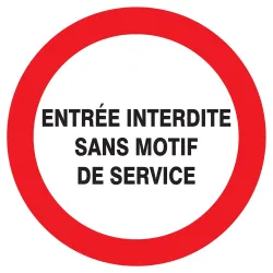 Panneau ENTREE INTERDITE SANS MOTIF DE Taliaplast 623225 | 623225