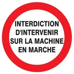 Panneau INTERDIT D'INTERVENIR SUR LA M Taliaplast 624233 | 624233