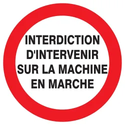 Panneau INTERDIT D'INTERVENIR SUR LA M Taliaplast 627234 | 627234