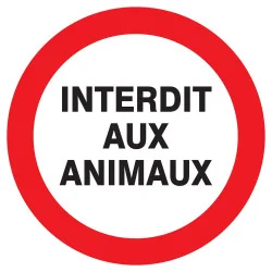 Panneau INTERDIT AUX ANIMAUX NORMASIGN Taliaplast 622258 | 622258