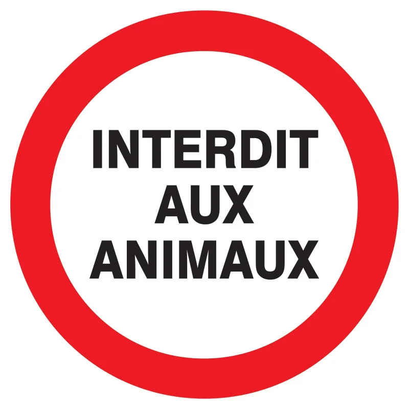Panneau INTERDIT AUX ANIMAUX NORMASIGN Taliaplast 622258 | 622258 Panneau INTERDIT AUX ANIMAUX NORMASIGN Taliaplast 622258 | 622258