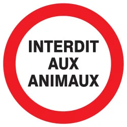 Panneau INTERDIT AUX ANIMAUX NORMASIGN Taliaplast 623228 | 623228
