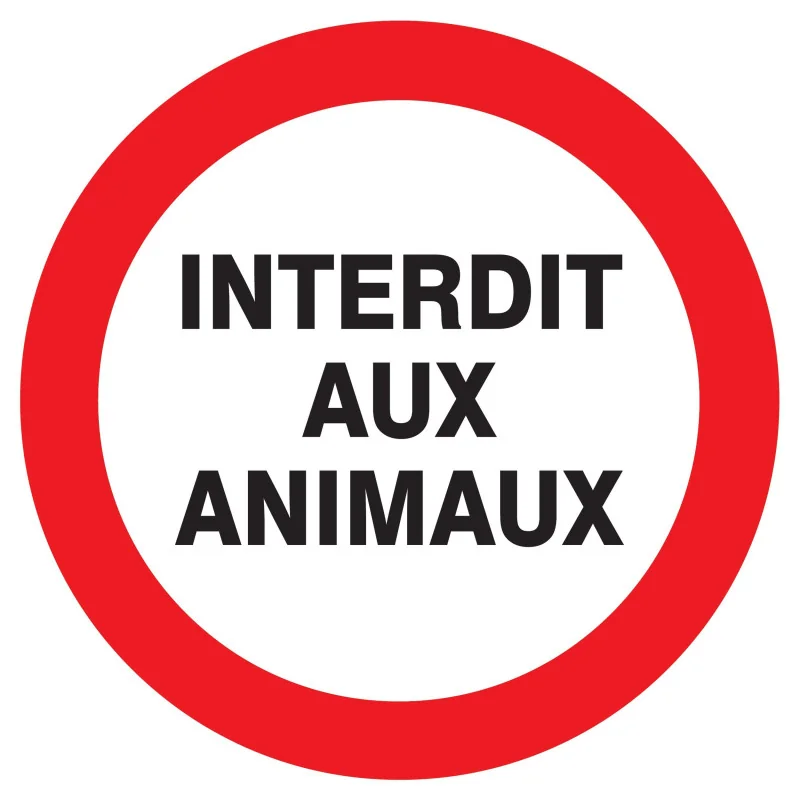 Panneau INTERDIT AUX ANIMAUX NORMASIGN Taliaplast 623228 | 623228 Panneau INTERDIT AUX ANIMAUX NORMASIGN Taliaplast 623228 | 623228