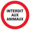Panneau INTERDIT AUX ANIMAUX NORMASIGN Taliaplast 623228 | 623228