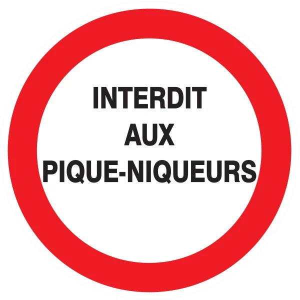 Panneau INTERDIT AUX PIQUE- NIQUEURS N Taliaplast 624230 | 624230 Panneau INTERDIT AUX PIQUE- NIQUEURS N Taliaplast 624230 | 624230