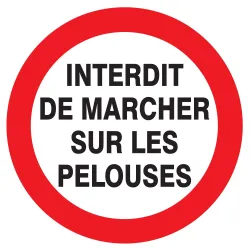 Panneau INTERDIT MARCHER SUR PELOUSES Taliaplast 624257 | 624257
