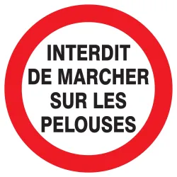 Panneau INTERDIT MARCHER SUR PELOUSES Taliaplast 622257 | 622257