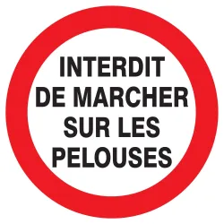 Panneau INTERDIT MARCHER SUR PELOUSES Taliaplast 623257 | 623257