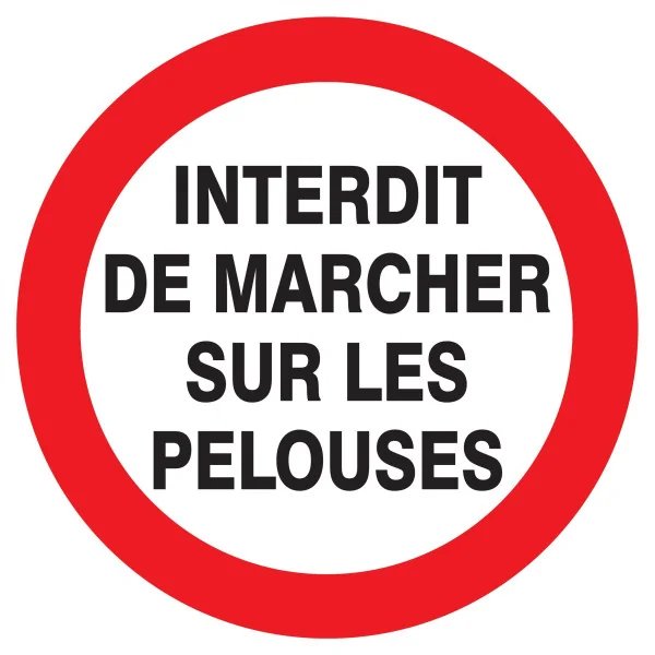 Panneau INTERDIT MARCHER SUR PELOUSES Taliaplast 623257 | 623257 Panneau INTERDIT MARCHER SUR PELOUSES Taliaplast 623257 | 623257