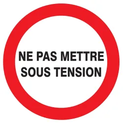 Panneau NE PAS METTRE SOUS TENSION NOR Taliaplast 624232 | 624232