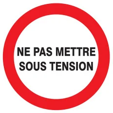 Panneau NE PAS METTRE SOUS TENSION NOR Taliaplast 624232 | 624232