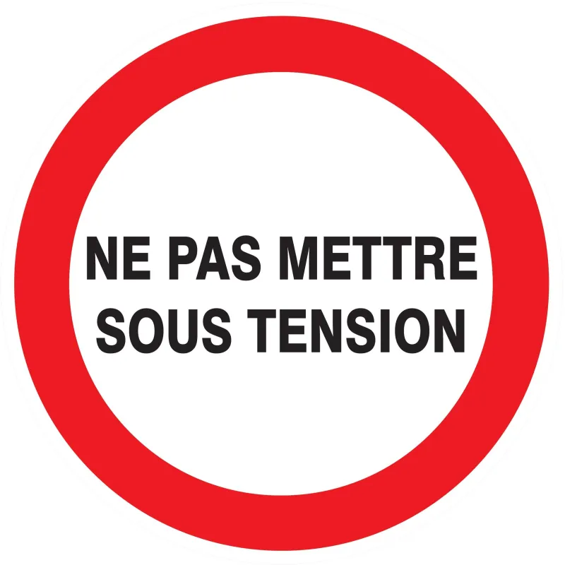 Panneau NE PAS METTRE SOUS TENSION NOR Taliaplast 624232 | 624232 Panneau NE PAS METTRE SOUS TENSION NOR Taliaplast 624232 | 624232