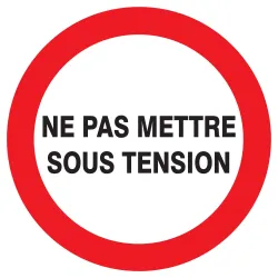 Panneau NE PAS METTRE SOUS TENSION NOR Taliaplast 622228 | 622228