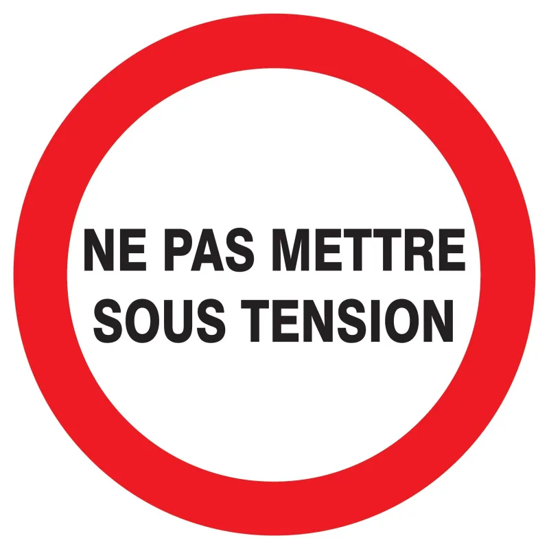 Panneau NE PAS METTRE SOUS TENSION NOR Taliaplast 622228 | 622228 Panneau NE PAS METTRE SOUS TENSION NOR Taliaplast 622228 | 622228