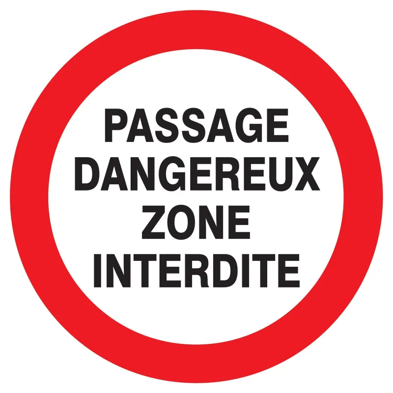Panneau PASSAGE DANGEREUX ZONE INTERD. Taliaplast 623232 | 623232 Panneau PASSAGE DANGEREUX ZONE INTERD. Taliaplast 623232 | 623232