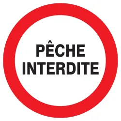 Panneau PECHE INTERDITE NORMASIGN D.18 Taliaplast 627237 | 627237