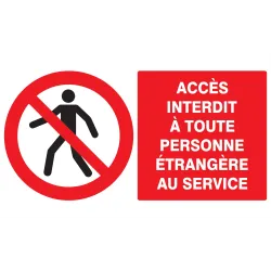 Panneau ACCES INTERD. A TOUTE PERSONNE Taliaplast 621204 | 621204